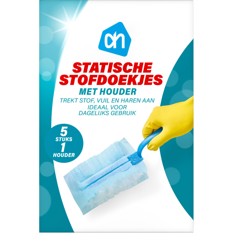 Een afbeelding van AH Statische stofdoekjes + houder