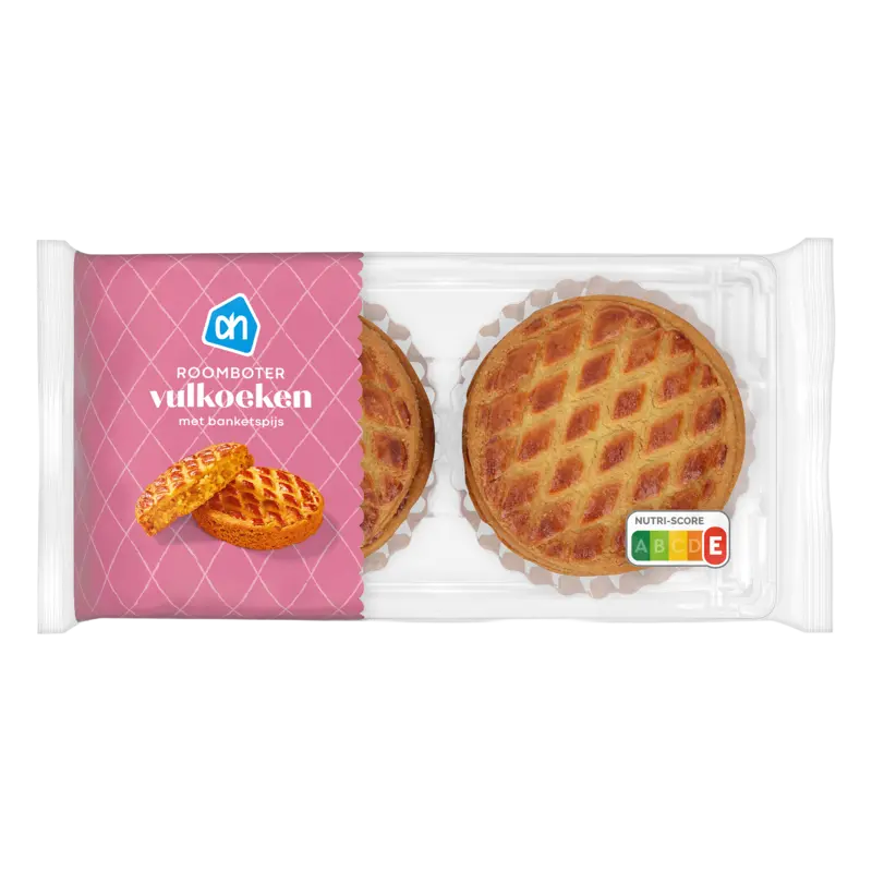 Roomboter vulkoeken met banketspijs