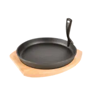 Grill Guru Cast iron cooking plate en holder
