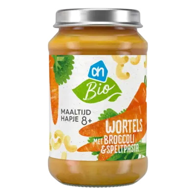 pdp-image-AH Biologisch Maaltijdhapje wortels broccoli pasta 8+