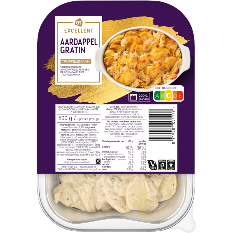 Een afbeelding van AH Excellent Aardappelgratin truffel
