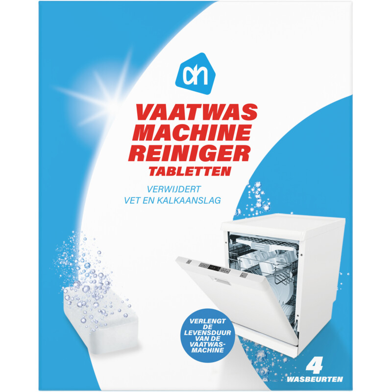 Een afbeelding van AH Vaatwas machinereiniger tabletten