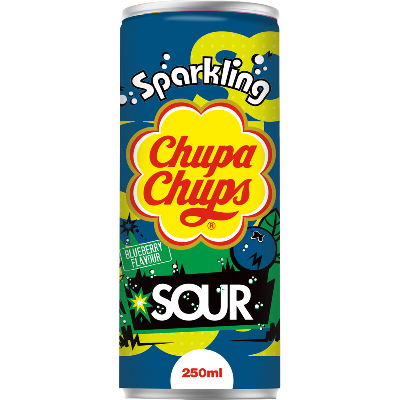 Een afbeelding van Chupa Chups Sour blueberry