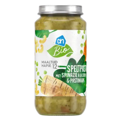 pdp-image-AH Biologisch Speltpasta spinazie a la creme 12m+