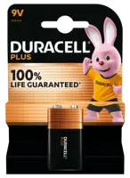 Duracell Plus 9V-alkaline batterijen 6LR61