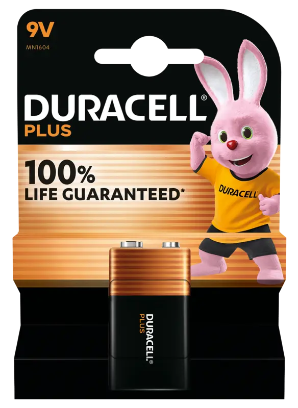 Plus 9V-alkaline batterijen 6LR61