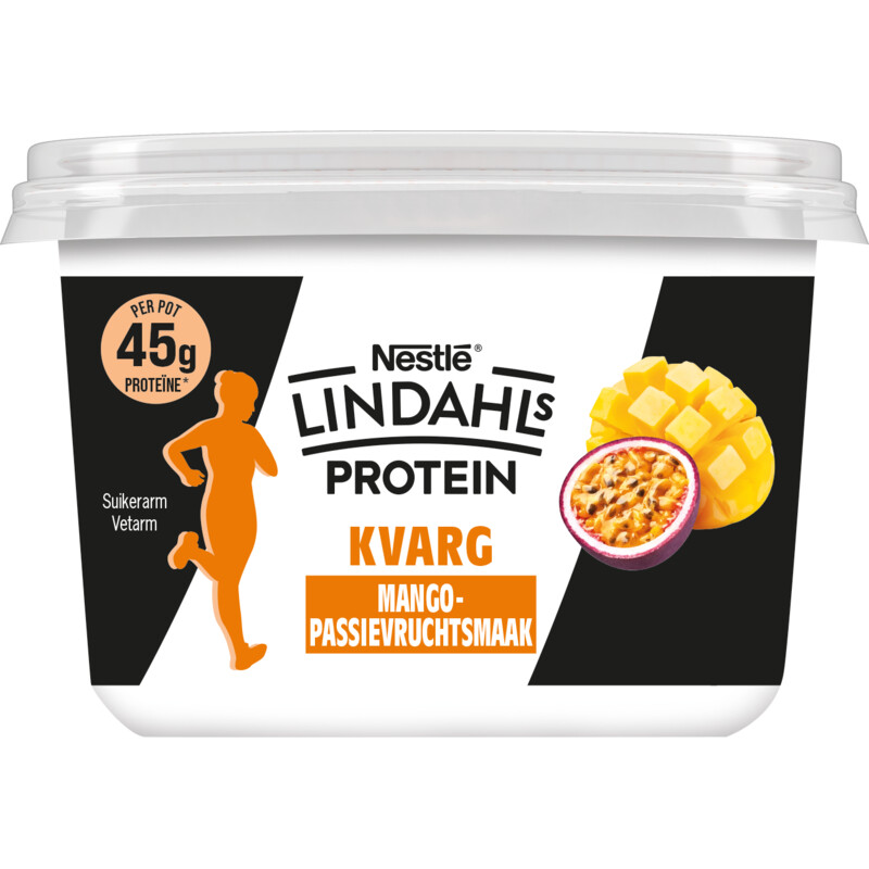 Een afbeelding van Lindahls Protein kvarg mango-passievruchtsmaak