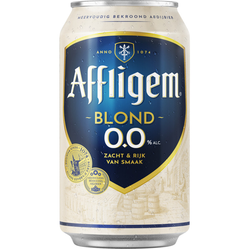 Een afbeelding van Affligem Blond 0.0 abdijbier