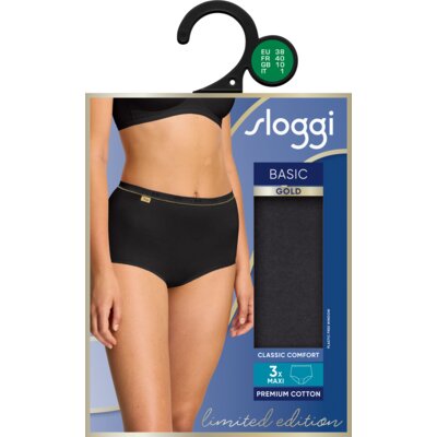 pdp-image-Sloggi Basic maxi zwart maat 40 3-pack