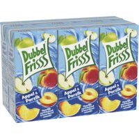 Een afbeelding van DubbelFrisss Appel & perzik 6-pack