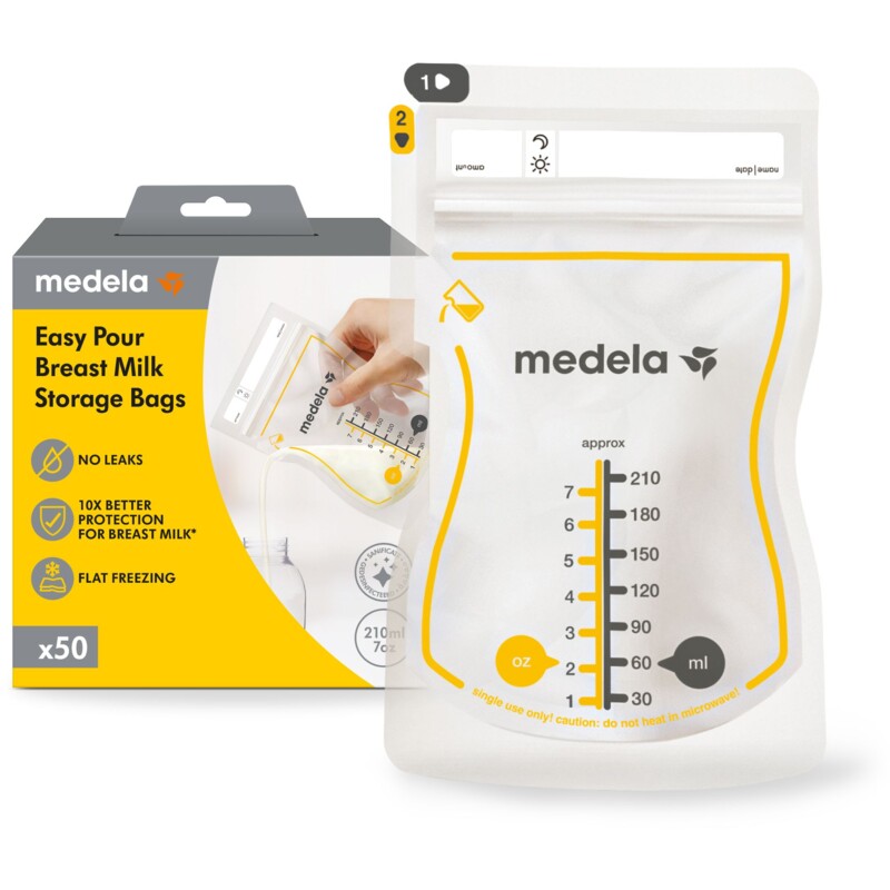 Een afbeelding van Medela Moedermelk bewaarzakjes met schenktuit