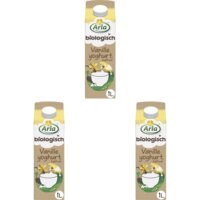 Een afbeelding van Arla Bio vanille yoghurt halfvol 3-pack