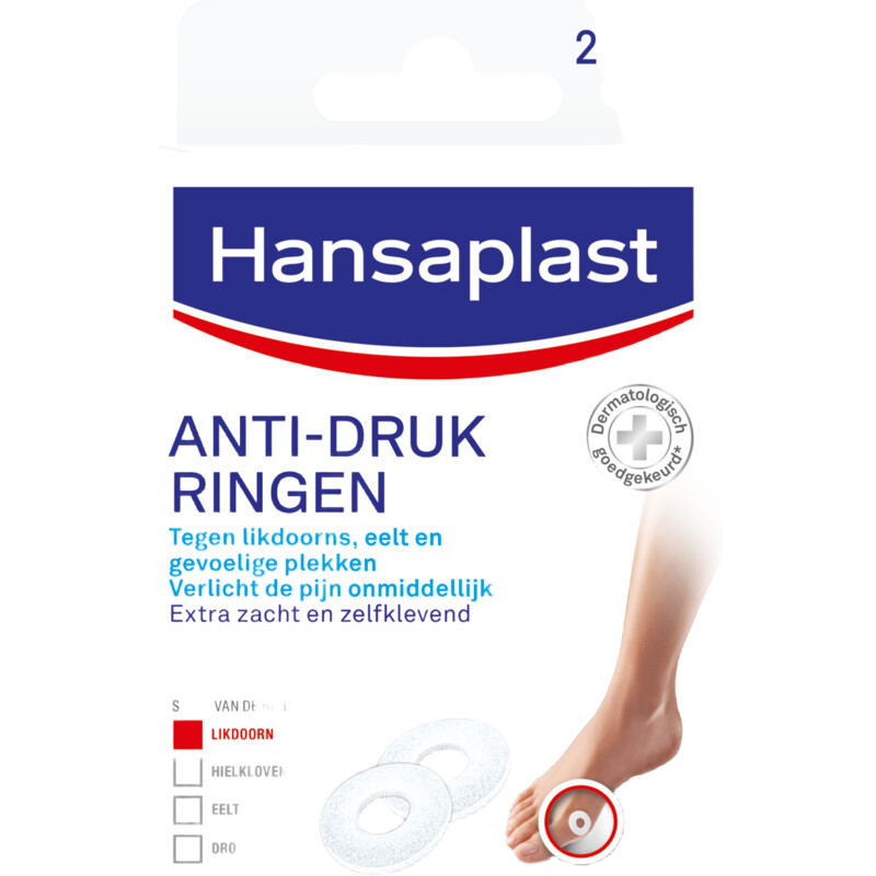 Een afbeelding van Hansaplast Anti-drukringen likdoorns