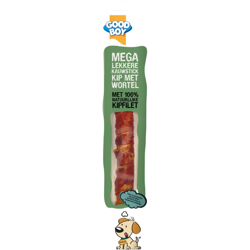 Een afbeelding van Good boy Mega chewy chicken with carrot stick