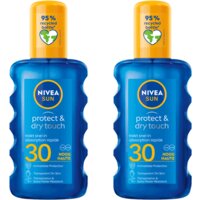 Een afbeelding van Nivea Sun Protect & dry touch spray spf30 2-pack