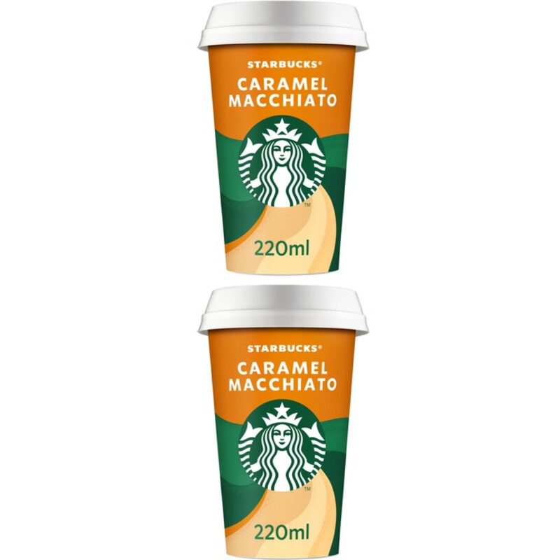 Een afbeelding van Starbucks Caramel macchiato 2-pack