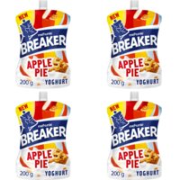 Een afbeelding van Melkunie Breaker apple pie yoghurt 4-pack