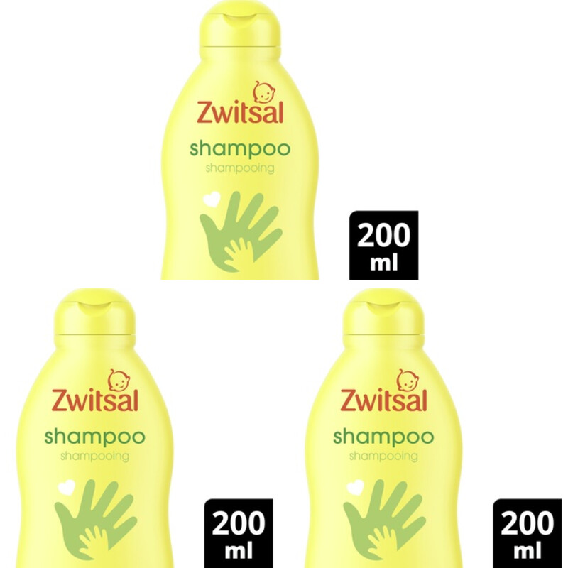 Een afbeelding van Zwitsal Baby Shampoo 3-pack