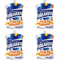Een afbeelding van Melkunie perzik yoghurt zonnebloempitten 4-pack