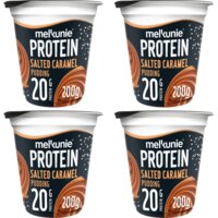 Een afbeelding van Melkunie Protein salted caramel pudding 4-pack