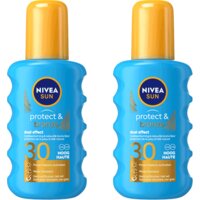 Een afbeelding van Nivea Sun Protect & bronze zonnebrand spf30 2-pack