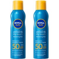 Een afbeelding van Nivea Sun Protect & dry touch pray spf50 2-pack
