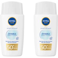 Een afbeelding van Nivea Sun Uv dagelijkse zonnefluïde spf50 2-pack