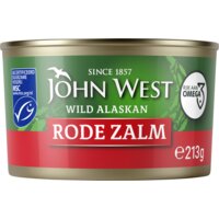 Een afbeelding van John West Wilde rode zalm