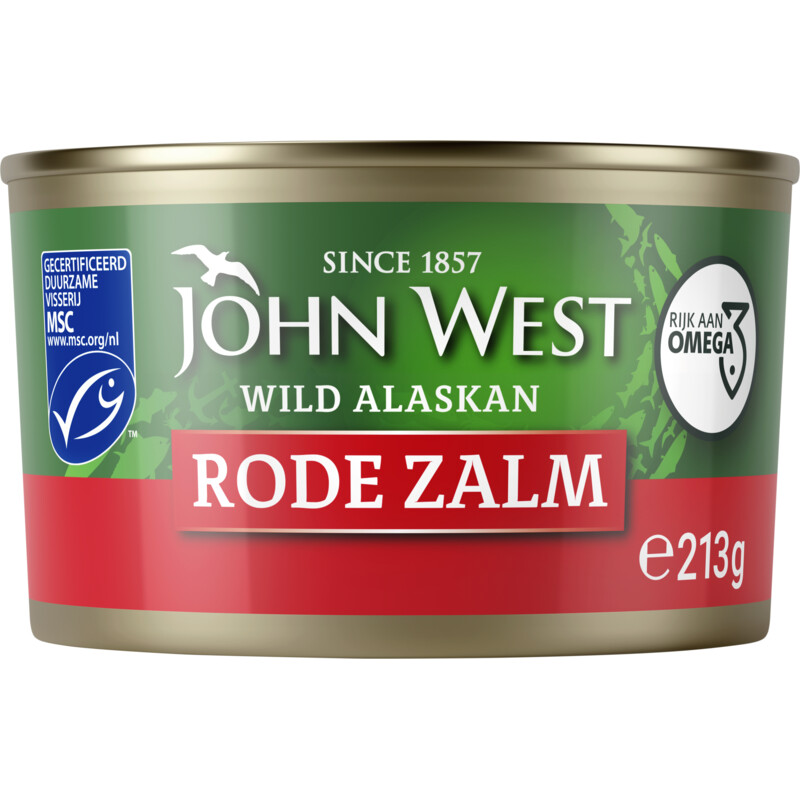Een afbeelding van John West Wilde rode zalm