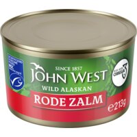 Een afbeelding van John West Wilde rode zalm