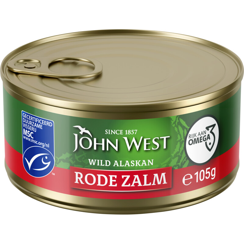 Een afbeelding van John West Wilde rode zalm