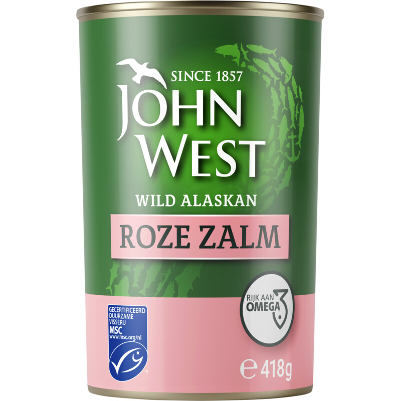 Een afbeelding van John West Wilde roze zalm