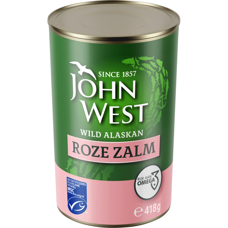 Een afbeelding van John West Wilde roze zalm