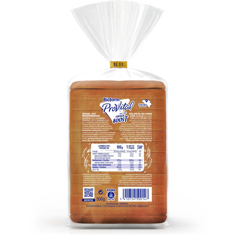 Een afbeelding van Biaform Provital protein toast sandwich