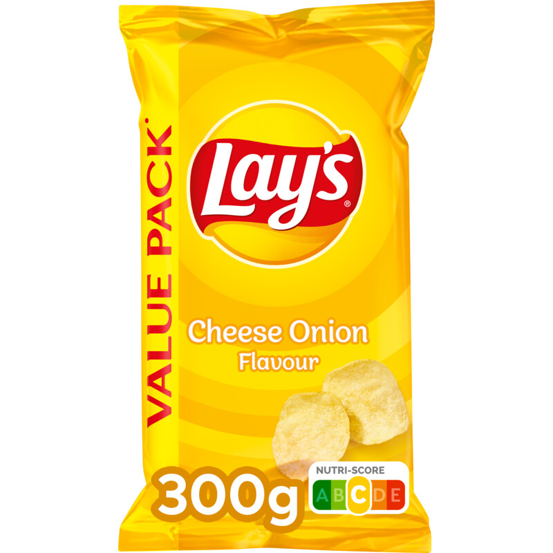 Een afbeelding van Lay's Cheese onion flavour value pack