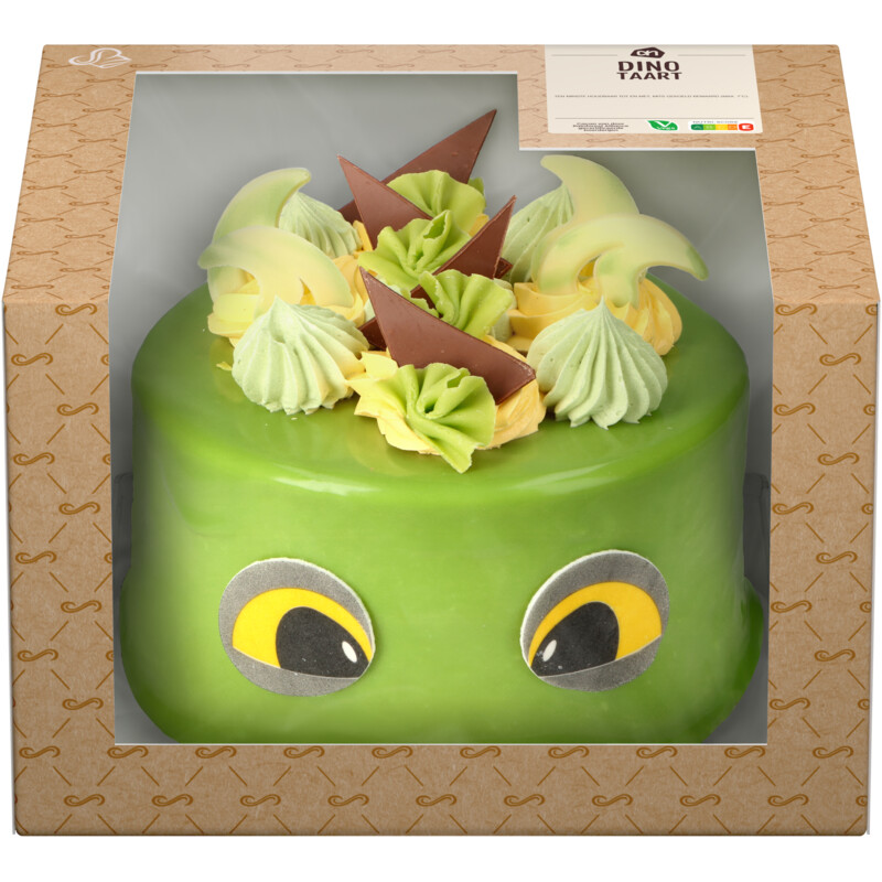 Een afbeelding van AH Dino taart
