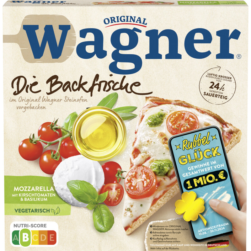 Een afbeelding van Wagner Sensazione pizza mozzarella tomaat