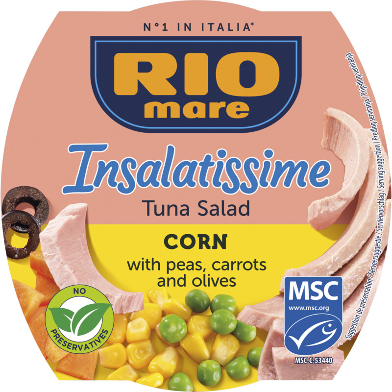 Een afbeelding van Rio Mare Insalatissime tuna salad mais