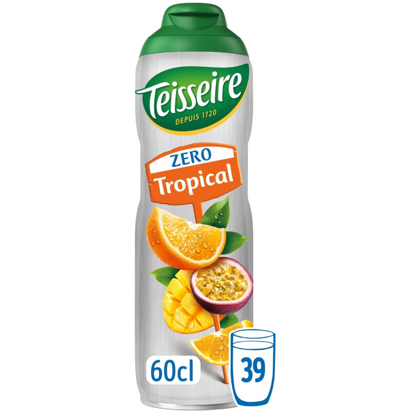 Een afbeelding van Teisseire Zero tropical siroop