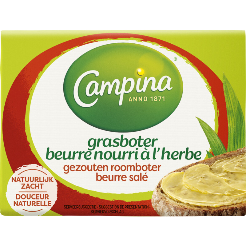 Een afbeelding van Campina Grasboter gezouten roomboter