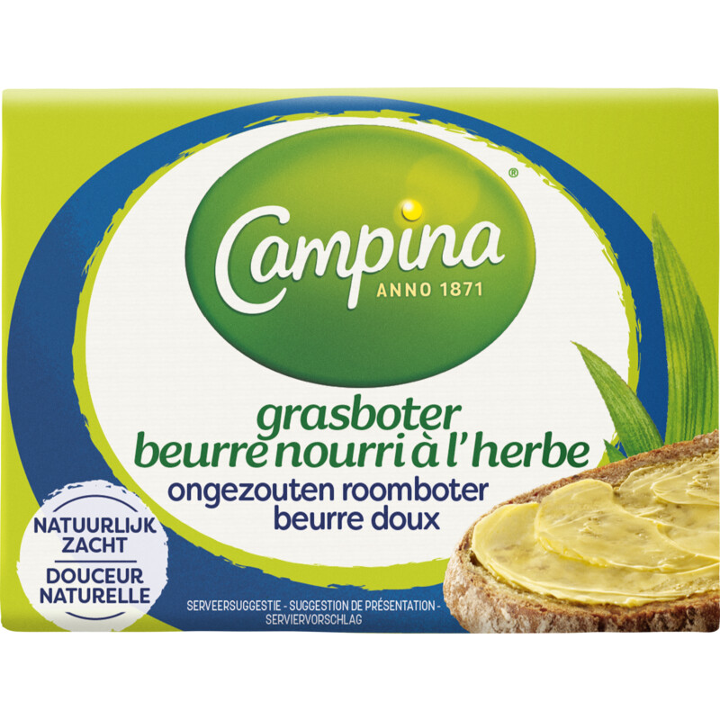 Een afbeelding van Campina Grasboter ongezouten roomboter
