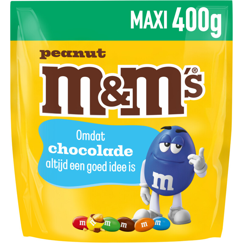 Een afbeelding van M&M'S Pinda melk chocolade maxi