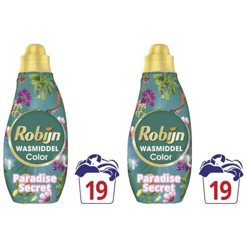 Een afbeelding van Robijn Paradise Secret Wasmiddel 2-pack