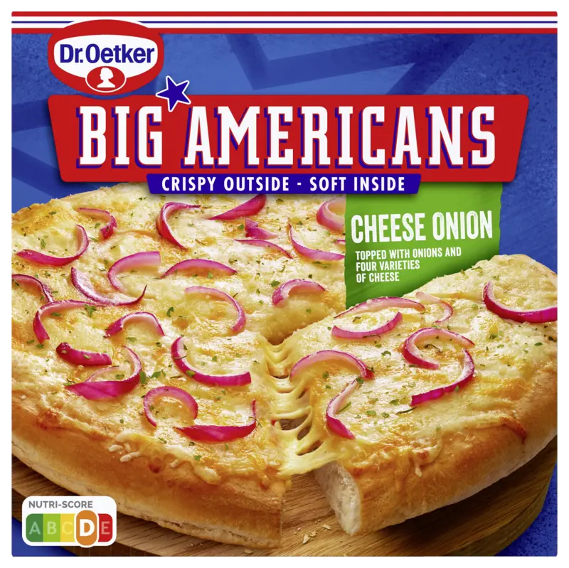 Big Americans pizza cheese onion