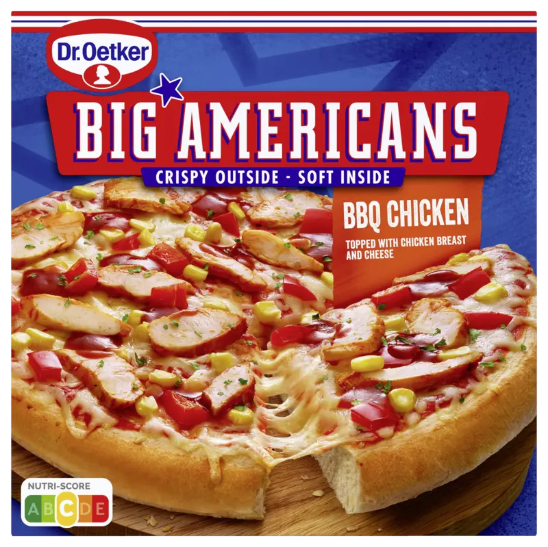 Big Americans pizza BBQ chicken