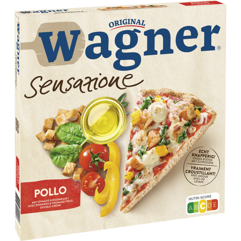 Een afbeelding van Wagner Sensazione pizza pollo kip en kaas