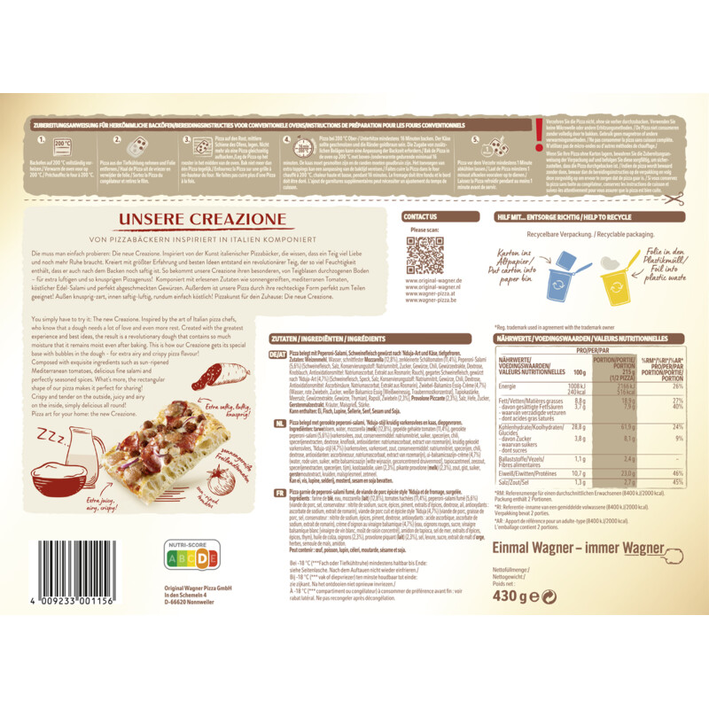 Een afbeelding van Wagner Creazione salame & nduja tipo