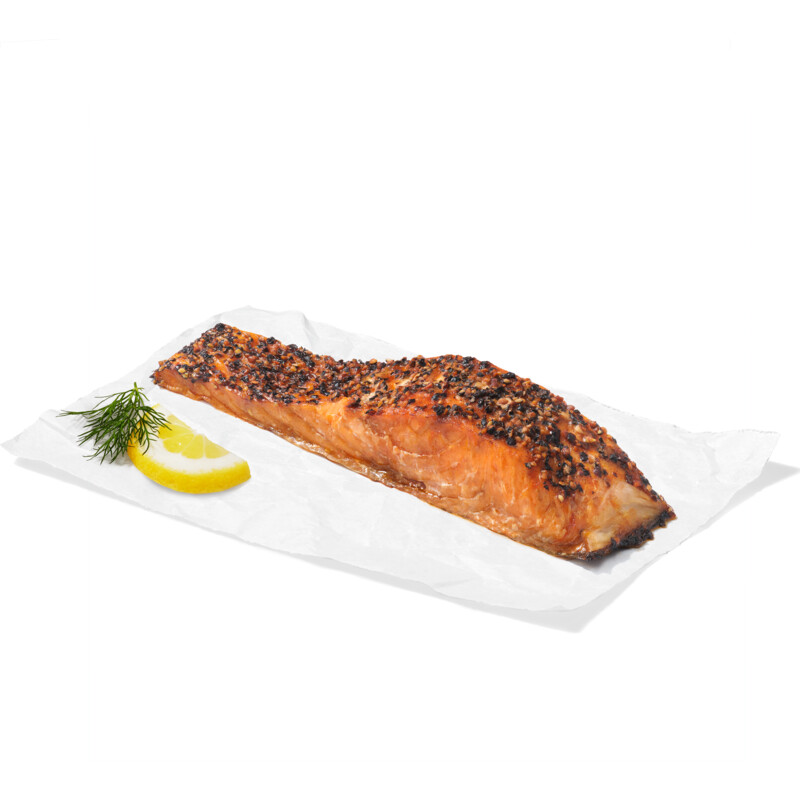 Een afbeelding van AH Warmgerookte zalmfilet peper