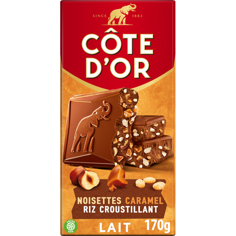 Een afbeelding van Côte d'Or Reep hazelnoten karamel