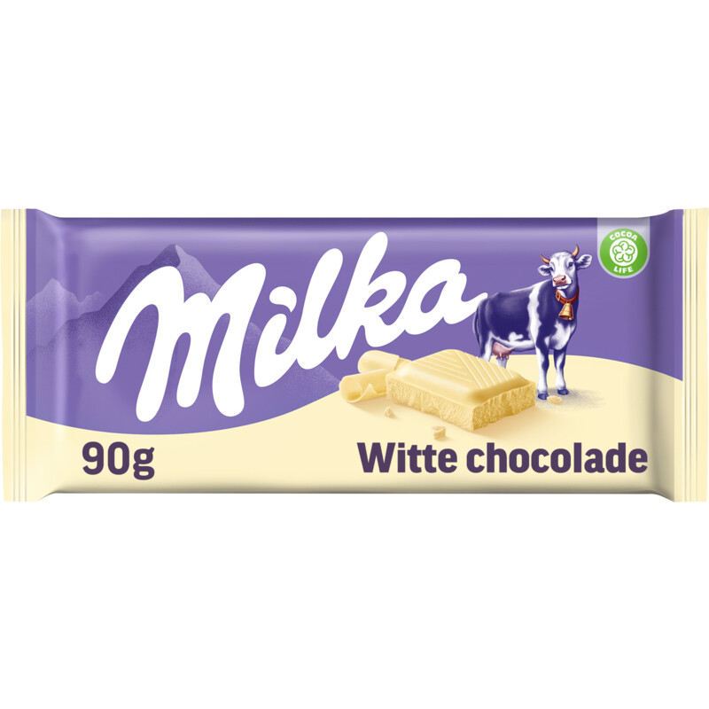 Een afbeelding van Milka Chocolade reep wit